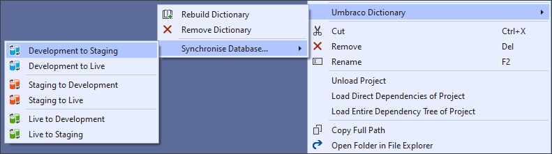 Synchronise Dictionary Command